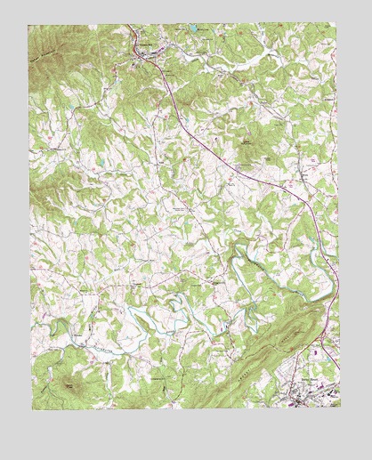 Boones Mill, VA USGS Topographic Map