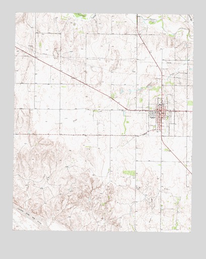 Wheeler, TX USGS Topographic Map
