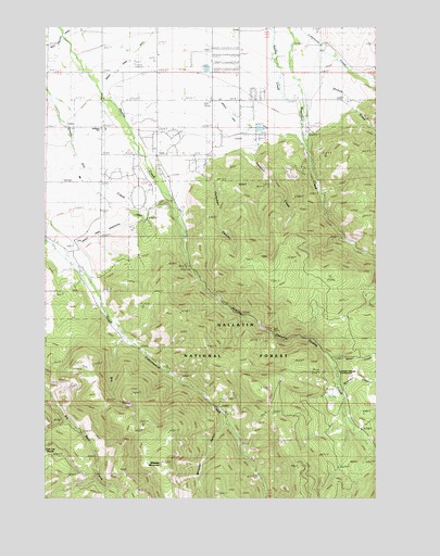 Wheeler Mountain, MT USGS Topographic Map