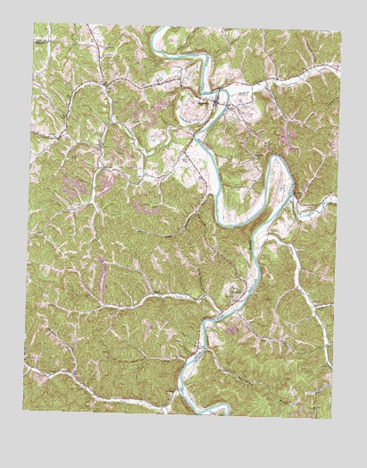Booneville, KY USGS Topographic Map