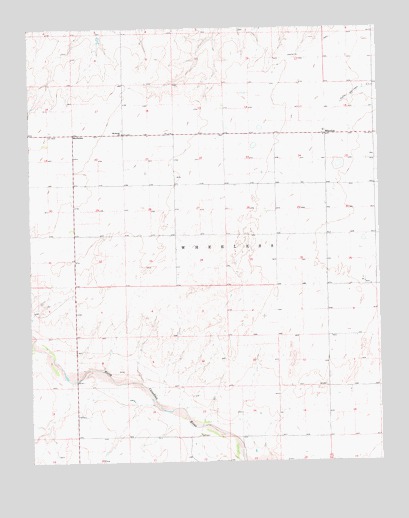 Wheeless, OK USGS Topographic Map