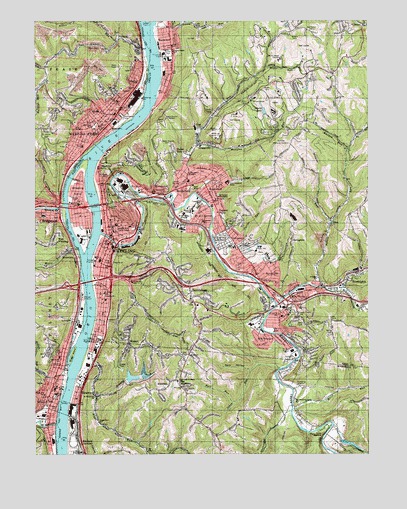 Wheeling, WV USGS Topographic Map