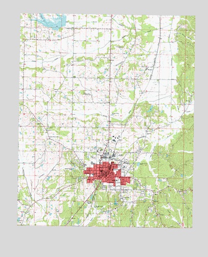 Booneville, MS USGS Topographic Map