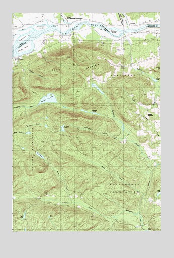 Wheelock, ME USGS Topographic Map