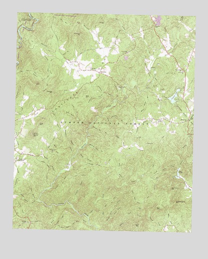 Whetstone, SC USGS Topographic Map