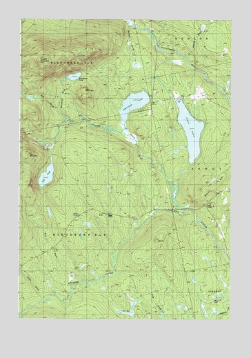 Whetstone Pond, ME USGS Topographic Map