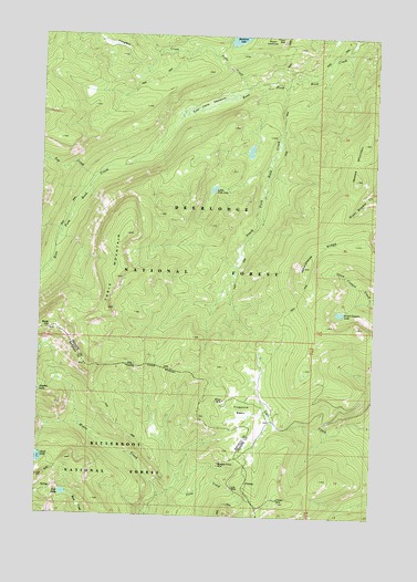 Whetstone Ridge, MT USGS Topographic Map