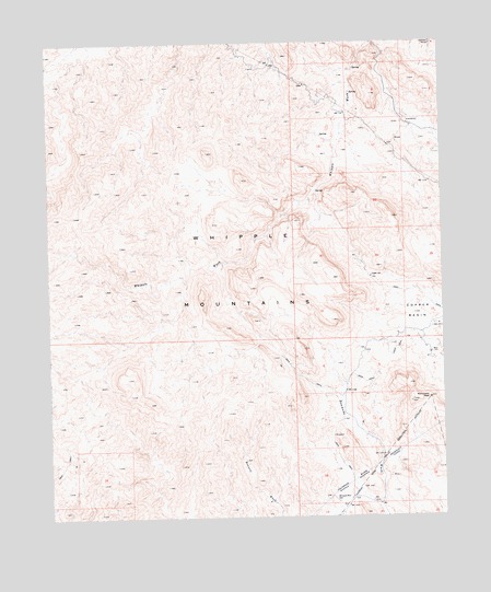 Whipple Wash, CA USGS Topographic Map