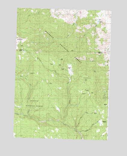 Whiskey Mountain, OR USGS Topographic Map