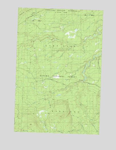 Aldridge Creek, MI USGS Topographic Map