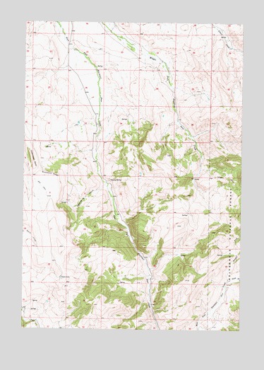 Whiskey Spring, MT USGS Topographic Map