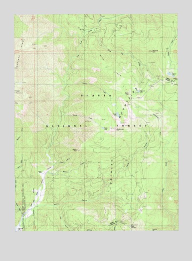 Whisky Bill Peak, CA USGS Topographic Map