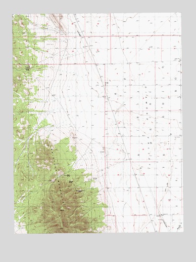Whistler Mountain, NV USGS Topographic Map