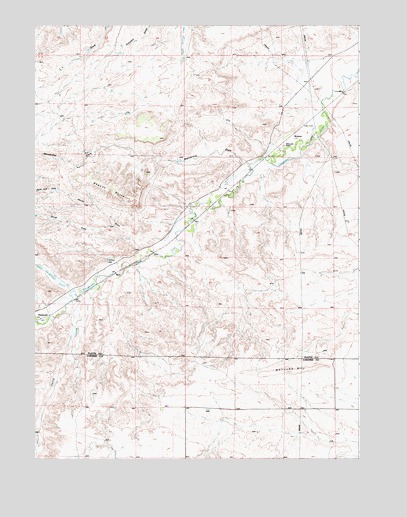 Whitcomb Hill, WY USGS Topographic Map