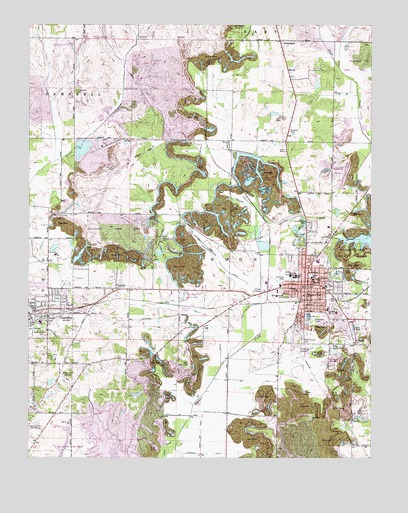 Boonville, IN USGS Topographic Map