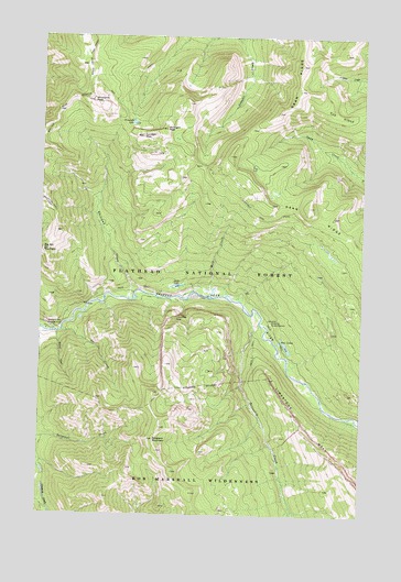 Whitcomb Peak, MT USGS Topographic Map
