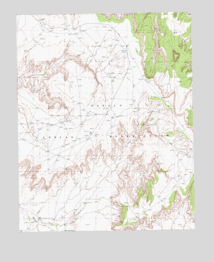 White Area Canyon, AZ USGS Topographic Map
