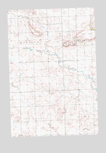 White Butte West, ND USGS Topographic Map