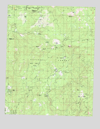 White Chief Mountain, CA USGS Topographic Map