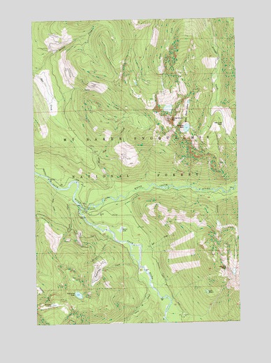 White Chuck Mountain, WA USGS Topographic Map