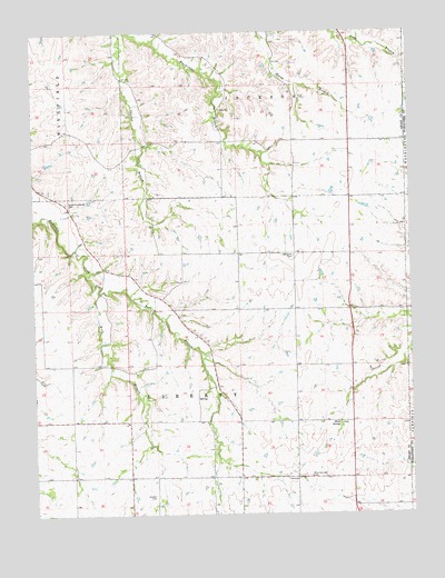 White City NE, KS USGS Topographic Map