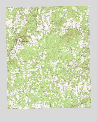 White Cross, NC USGS Topographic Map