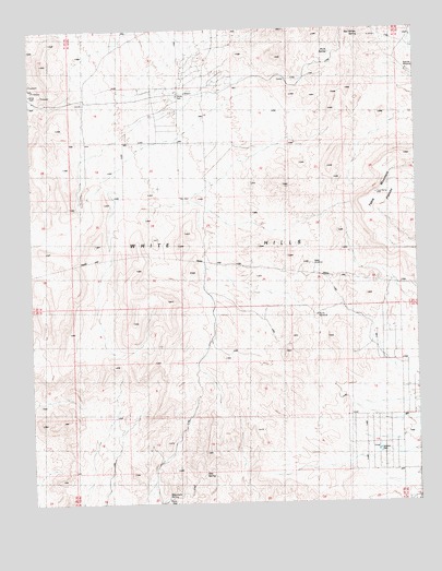 White Hills East, AZ USGS Topographic Map