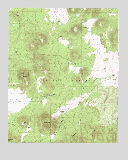 White Horse Hills, AZ USGS Topographic Map