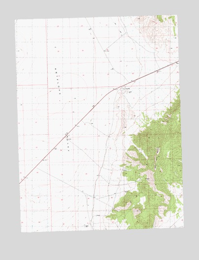 White Horse Mountain, NV USGS Topographic Map
