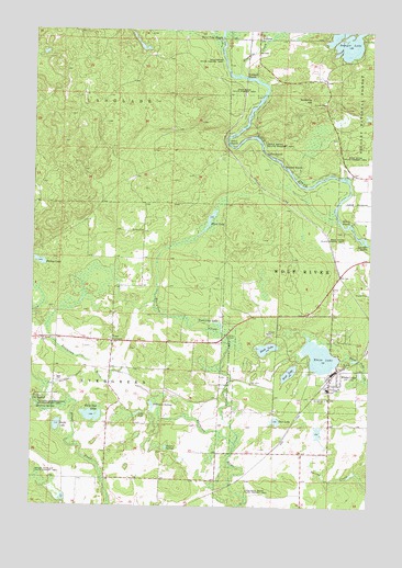 White Lake, WI USGS Topographic Map