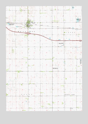White Lake, SD USGS Topographic Map