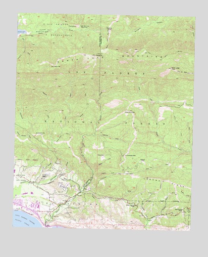 White Ledge Peak, CA USGS Topographic Map