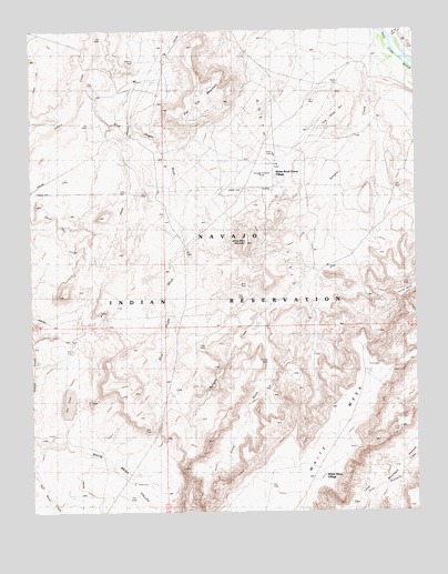 White Mesa Village, UT USGS Topographic Map