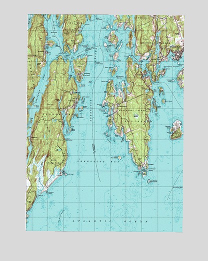Boothbay Harbor, ME USGS Topographic Map