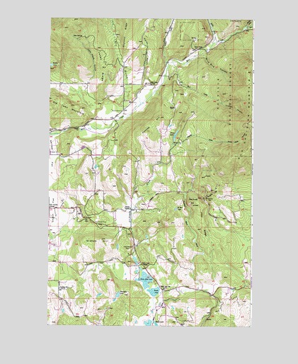 White Mud Lake, WA USGS Topographic Map