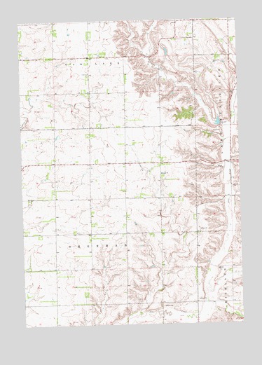 White NE, SD USGS Topographic Map