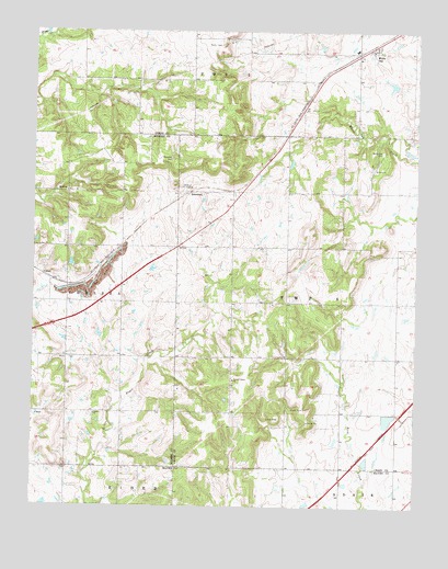 White Oak, OK USGS Topographic Map