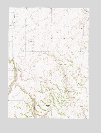 White Owl Butte, ID USGS Topographic Map
