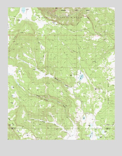White Peak, NM USGS Topographic Map