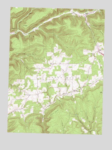 White Pine, PA USGS Topographic Map