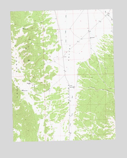 White Rock Creek, NV USGS Topographic Map