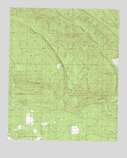 White Rock Mountain, OK USGS Topographic Map