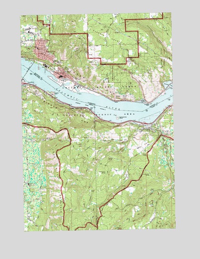 White Salmon, WA USGS Topographic Map
