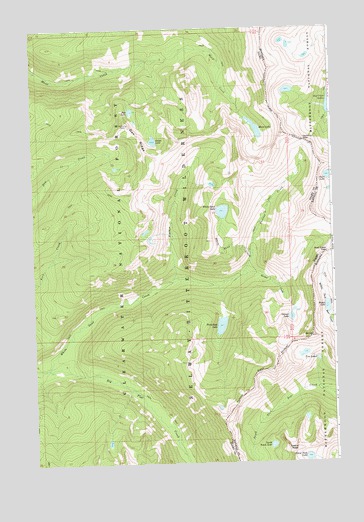 White Sand Lake, ID USGS Topographic Map