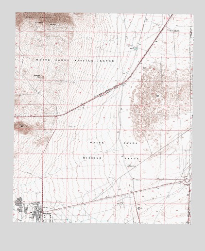 White Sands, NM USGS Topographic Map