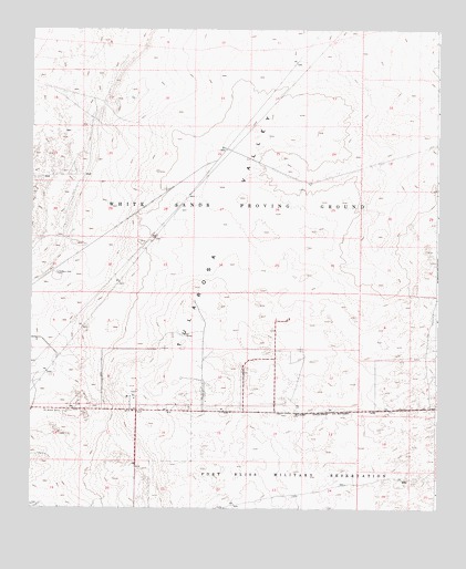White Sands NE, NM USGS Topographic Map