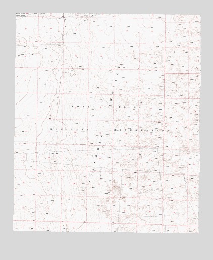 White Sands SE, NM USGS Topographic Map