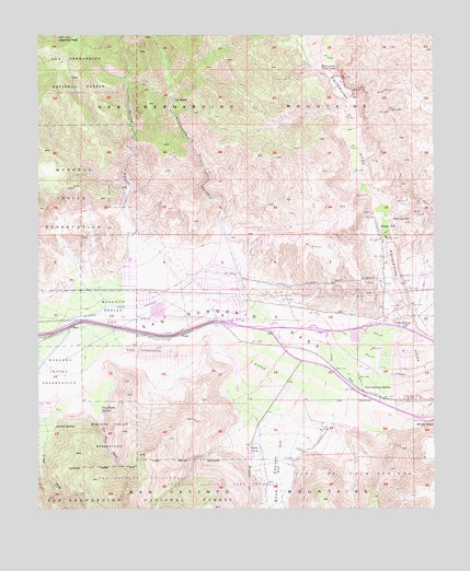 White Water, CA USGS Topographic Map