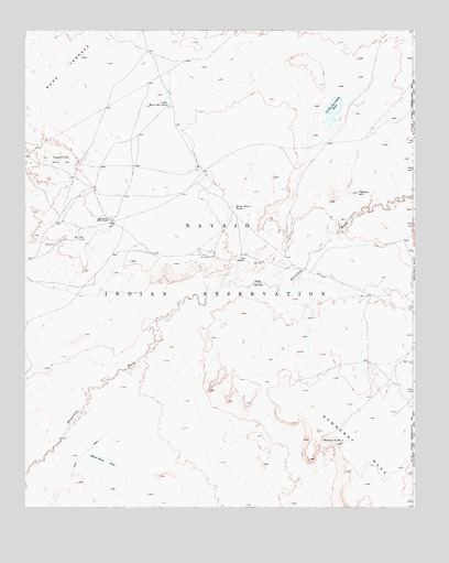 White Water Tank, AZ USGS Topographic Map