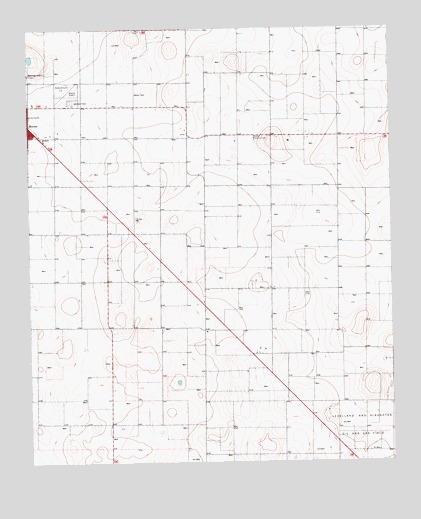 Whiteface NW, TX USGS Topographic Map